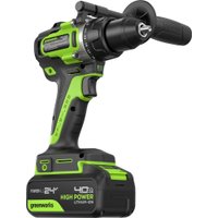 Дрель-шуруповерт Greenworks GD24DD90 3707507CUD (с 2-мя АКБ)
