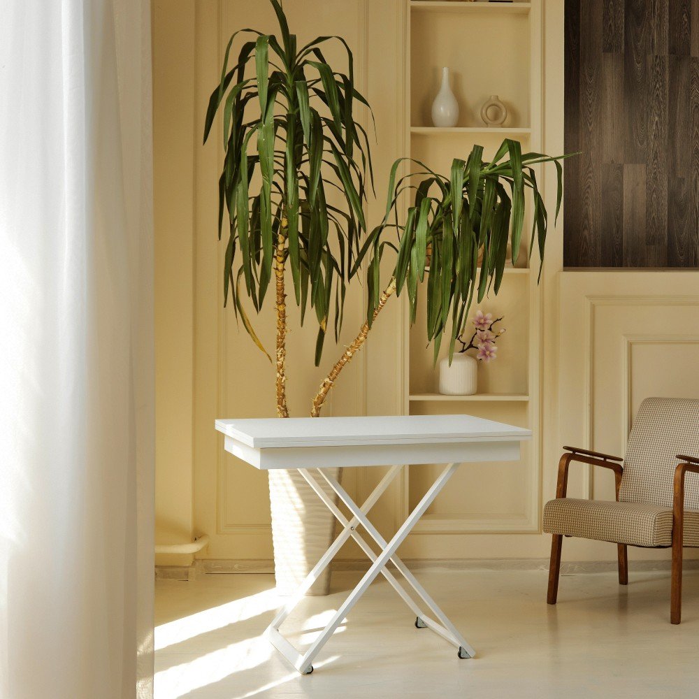 

Стол-трансформер Levmar Apollo D78/S64 (белый/белые опоры)