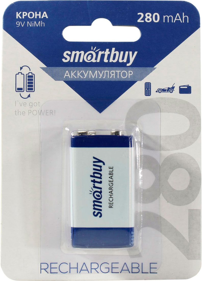 

Аккумулятор SmartBuy SBBR-9V-1B280