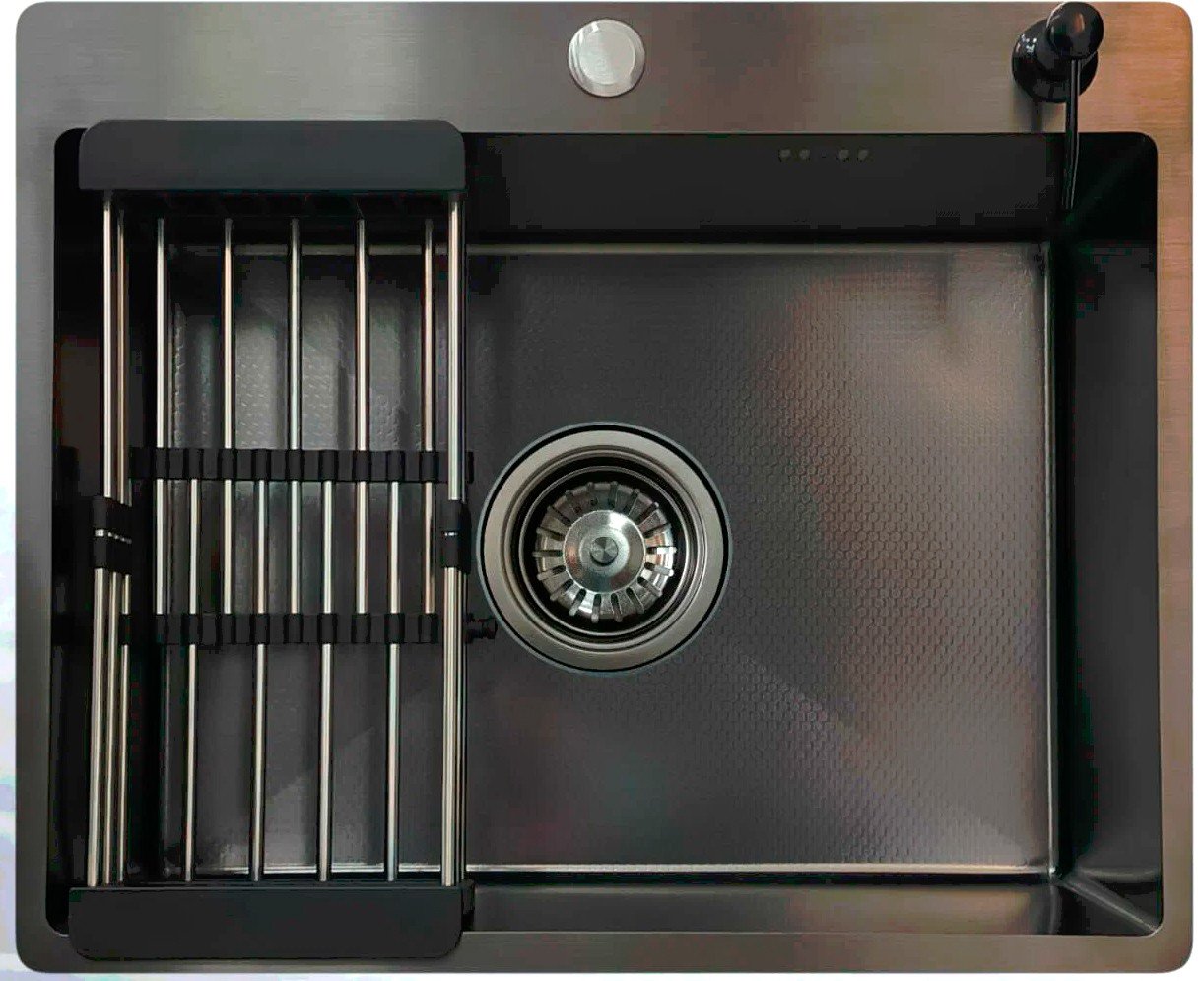 Кухонная мойка Vermon LS5550 Black Emb