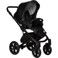 Универсальная коляска Indigo Mio ECO (2 в 1, 01/черная кожа)