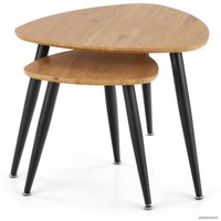 Журнальный столик Halmar Nicea 2 (дуб золотой/черный)