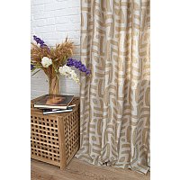Комплект штор Delfa СШД-050 Insa/80 (160x270, светло-бежевый/vison)