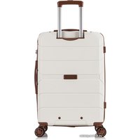 Чемодан-спиннер L'Case Singapore 68 см (кремовый беж)
