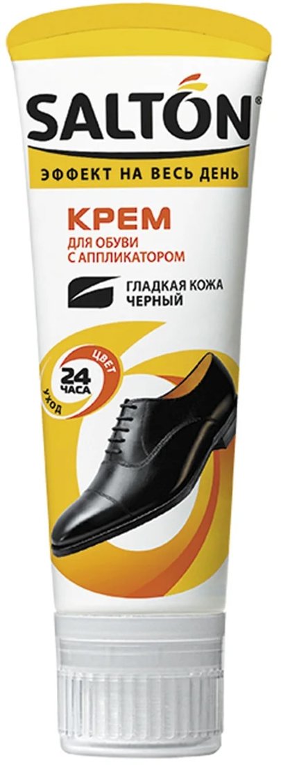 

Краска Salton для гладкой кожи в тубе с аппликатором 75 мл (черный)