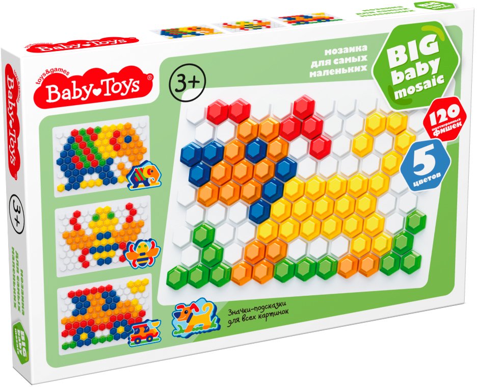 

Развивающая игра Baby Toys Мозаика шестигранная 05023