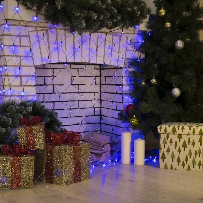

Гирлянда световая сетка Luazon Сеть 224 LED 2х2 м (синий) 1585754