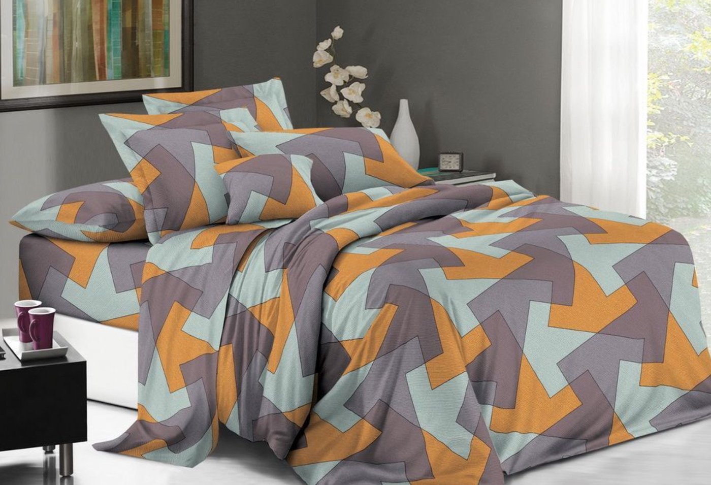 

Постельное белье Бояртекс № 2046 (L) 2сп с европростыней