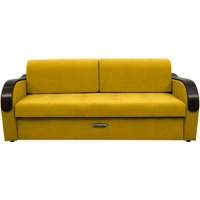 Диван Сириус Лидер-1 НПБ (Eva 18 велюр желтый)