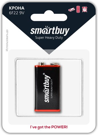 Батарейка SmartBuy SBBZ-9V01B (1 шт)