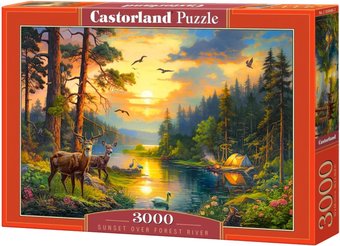 Пазл Castorland Закат над лесной рекой C-300686 (3000 эл)