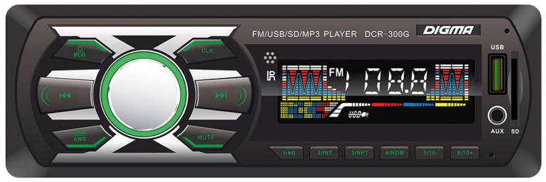 

USB-магнитола Digma DCR-300G