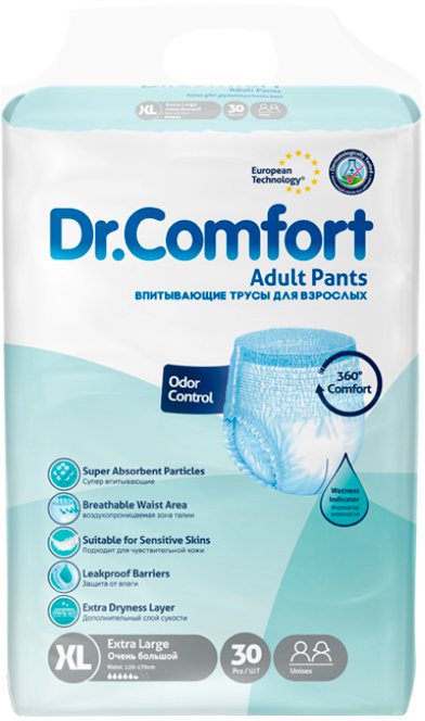 

Подгузники для взрослых Dr. Comfort XLarge (30 шт)