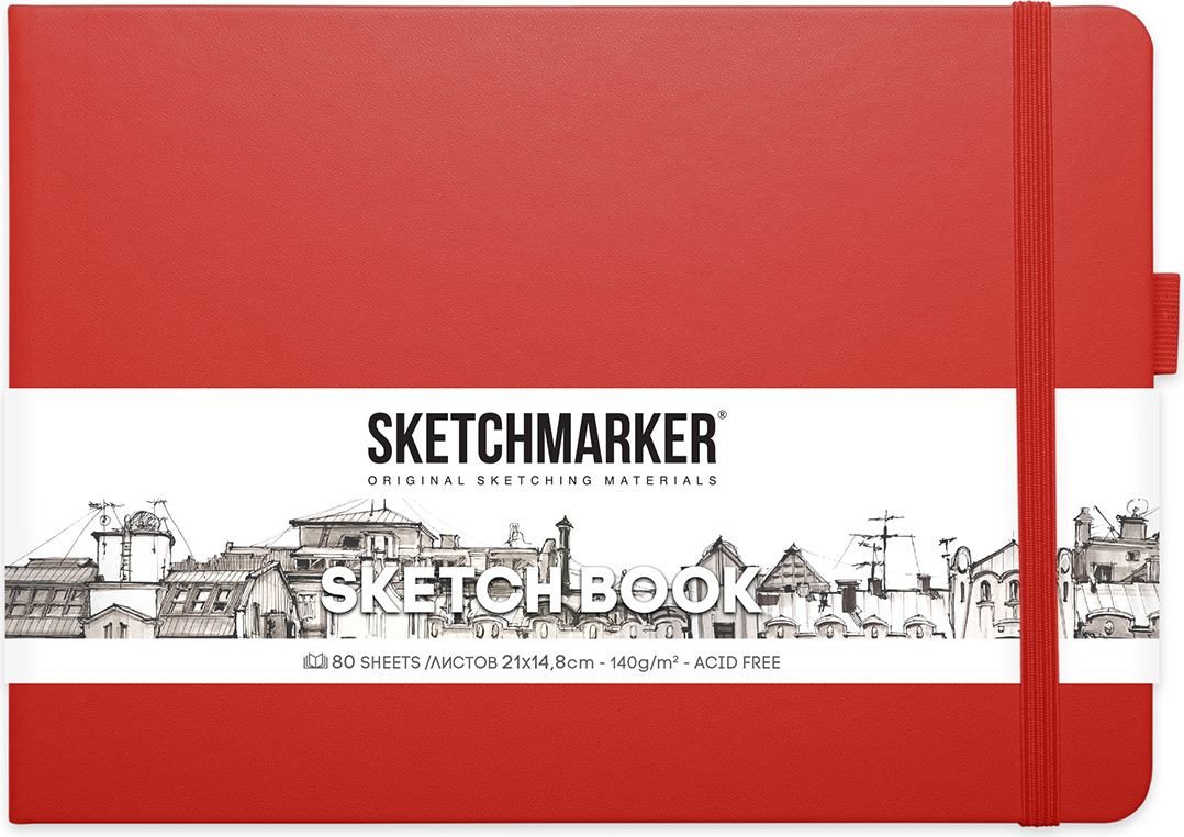 

Альбом для рисования Sketchmarker Скетчбук 2314204SM (80 л, красный пейзаж)