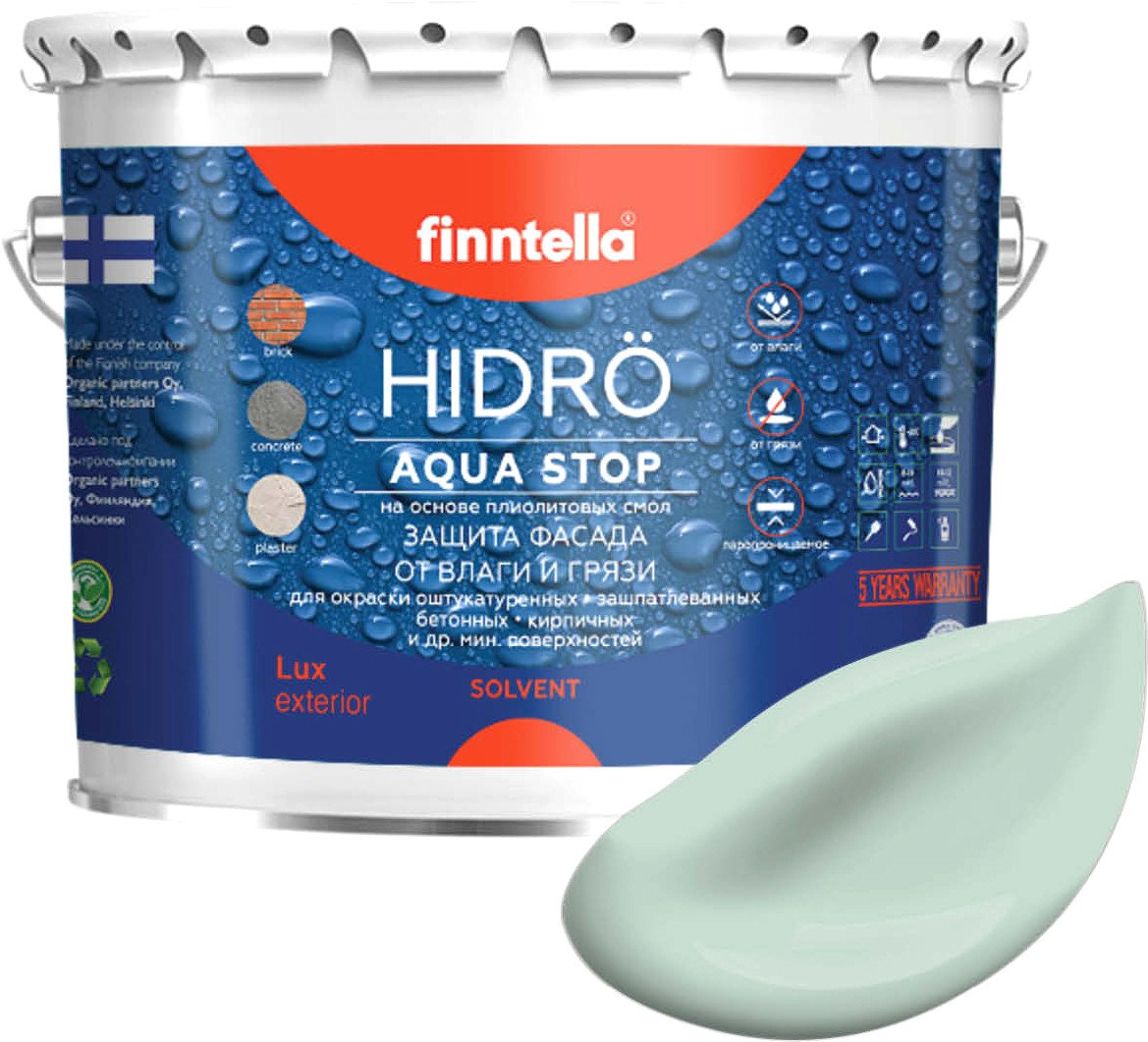 

Краска Finntella Hidro Paistaa F-14-1-3-FL038 2.7 л (бледно-бирюзовый)