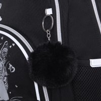 Школьный рюкзак Grizzly RG-660-4 (черный/серебряный)