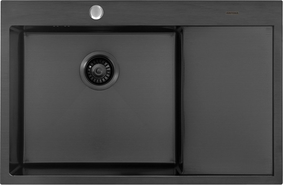 

Кухонная мойка ARFEKA AF 780*505 L Black PVD Nano
