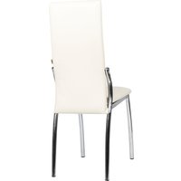 Стул ВВР Оскар (ваниль/хром, экокожа)