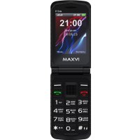 Кнопочный телефон Maxvi E10ds (черный)