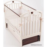 Классическая детская кроватка Верес Соня ЛД-5 (слоновая кость/орех)