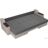 П-образный диван Лига диванов Сенатор 28930 (рогожка, серый/бежевый)