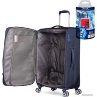 Чемодан-спиннер Mironpan 50161-2-M 68 см (синий)