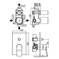 Смеситель Paffoni Tilt TI015NO/M