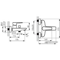 Смеситель Ferro Adore Black BDR1BLC