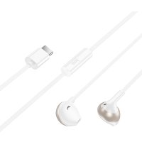 Наушники Hoco M115 USB Type-C (белый/золотистый)