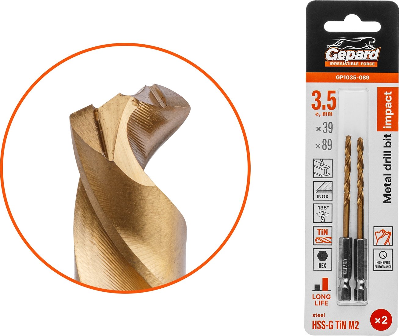 

Набор сверл Gepard GP1035-089