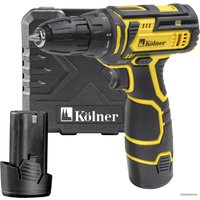 Дрель-шуруповерт Kolner KCD 12-2LC (с 2-мя АКБ, оснастка, кейс)