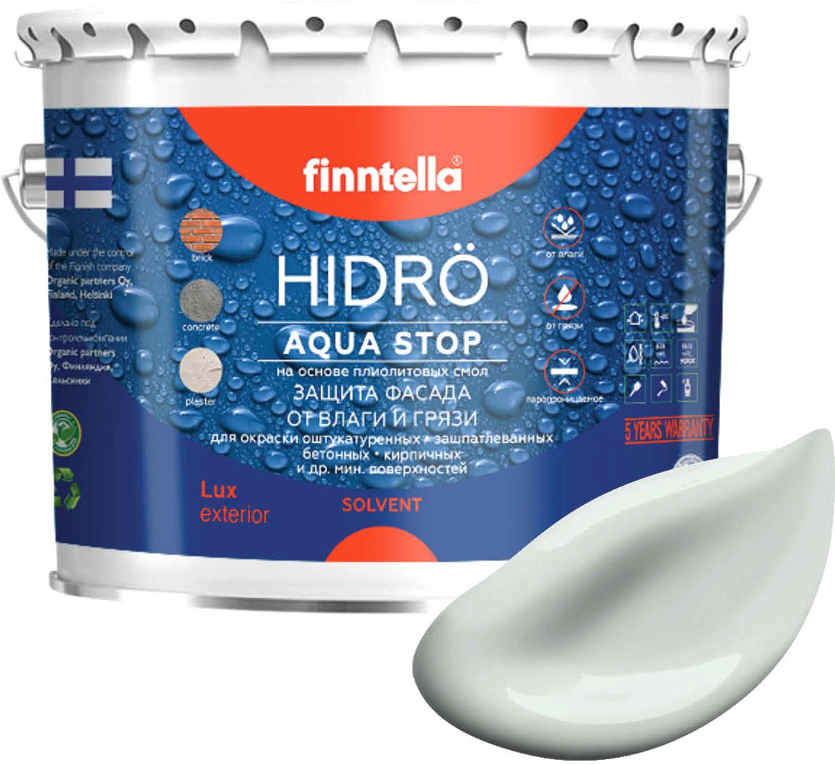 

Краска Finntella Hidro Sumu F-14-1-3-FL065 2.7 л (бледно-серый)