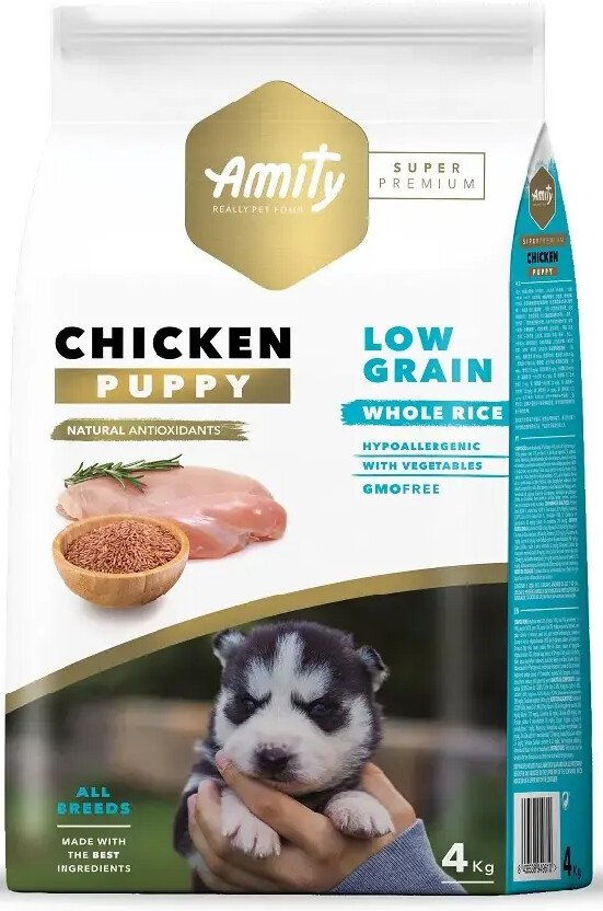 

Сухой корм для собак Amity Super Premium Puppy Chicken 4 кг