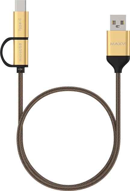 

Кабель Maxvi MC-12MT (золотистый)