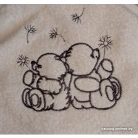 Полотенце с капюшоном Goodness Детское 100x100 (белый/зайчик)