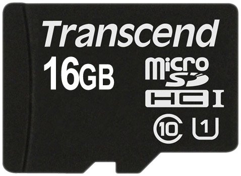 

Карта памяти Transcend microSDHC Class 10 UHS-I 16GB (TS16GUSDCU1)