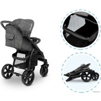 Коляска прогулочная «трость» Lionelo Irma (черный/темно-серый)