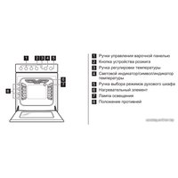 Кухонная плита Zanussi ZCK9540G1W