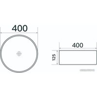 Умывальник Axus 40 9514C-M001