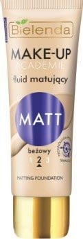 Тональный крем Bielenda Make-Up Academie Matt (тон 02 бежевый) 30 г