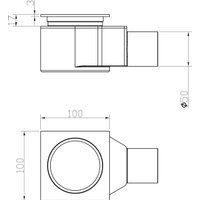 Трап/канал Lauter 21А40042MB (черный матовый)