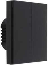 Smart Wall Switch H1 двухклавишный c нейтралью (черный)