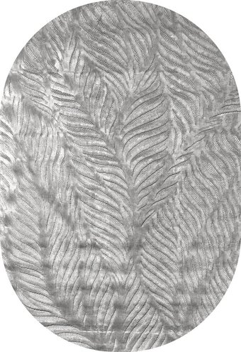 Ковер для жилой комнаты Valentis Juno G595AG-GREY-OVAL (2x3)