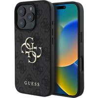 Чехол для телефона Guess PU 4G Big metal logo для iPhone 16 Pro GUHCP16L4GMGGR