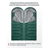 Спальный мешок RSP Outdoors Sleep 250 L (зелёный, молния слева)