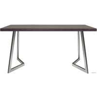 Кухонный стол Buro7 Уиллис 150 (классика, дуб мореный/серебро)