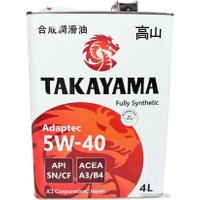 Моторное масло Takayama Adaptec 5W-40 A3/B4 SN/CF 4л