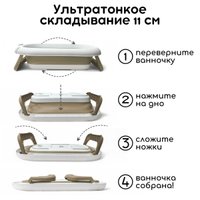 Ванночка для купания Bubago Felice (бежевый)