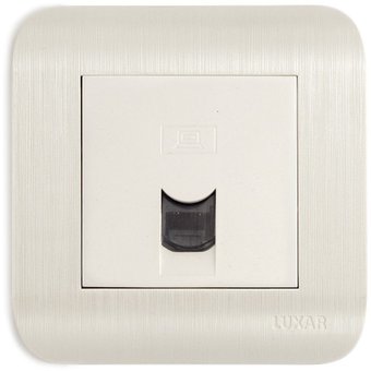 Розетка компьютерная Luxar Deco 10.045.01 (белый)