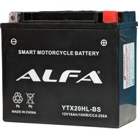 Мотоциклетный аккумулятор ALFA YTX20HL-BS (18 А·ч)